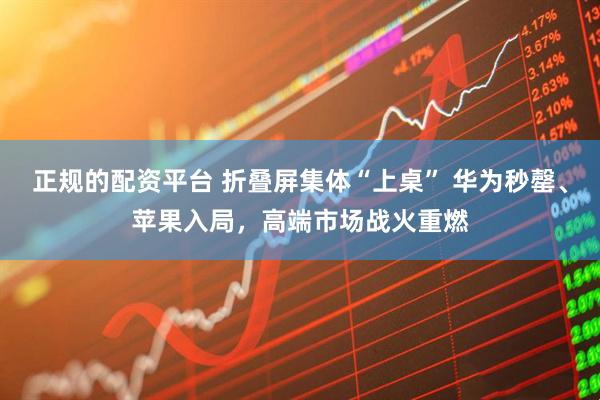 正规的配资平台 折叠屏集体“上桌” 华为秒罄、苹果入局，高端市场战火重燃